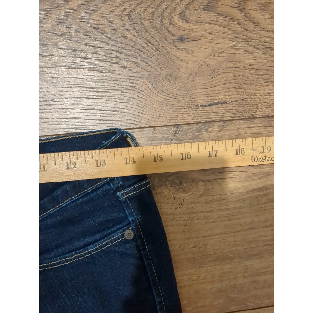 Abercrombie & Fitch Women's Blue Erin Dark Wash Stretch Skinny Jeans Size 28x28 - Picture 3 of 10